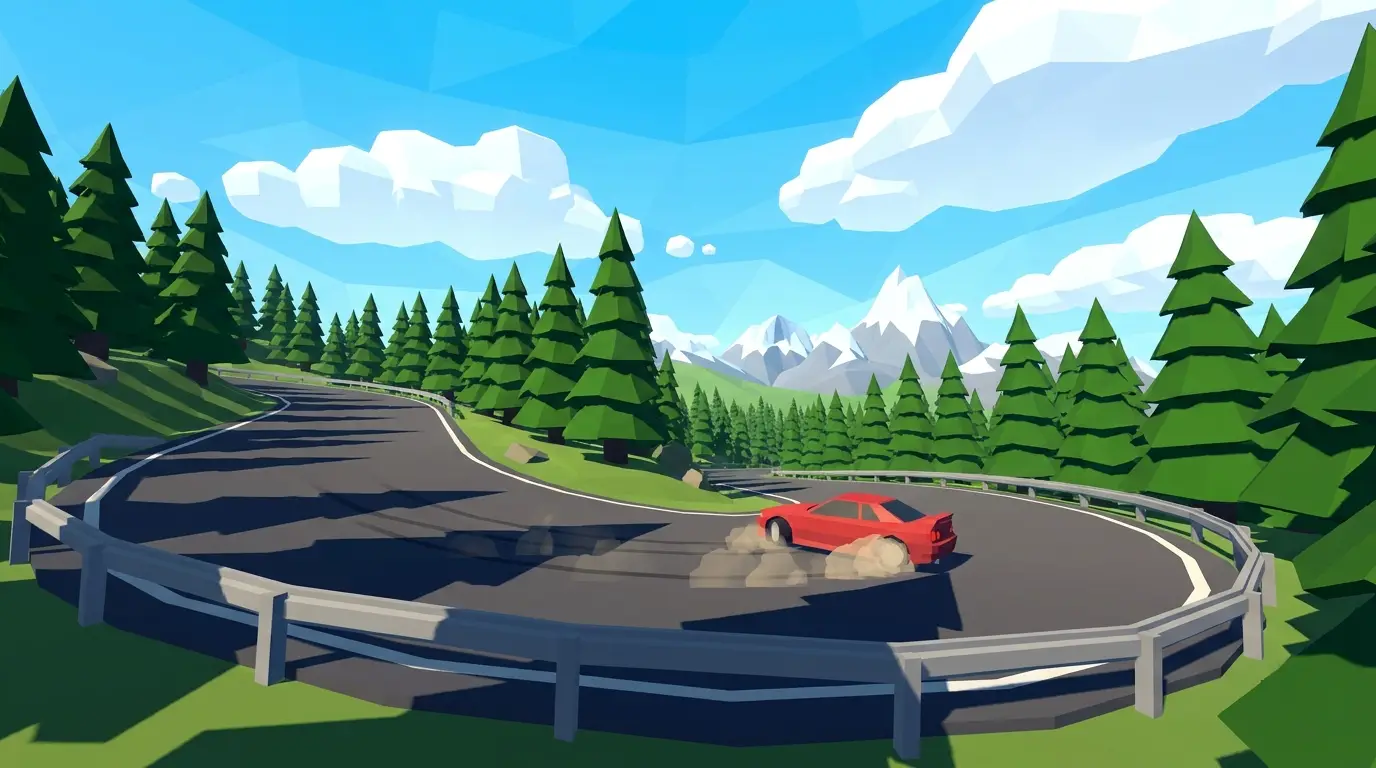 Daytime mountain race